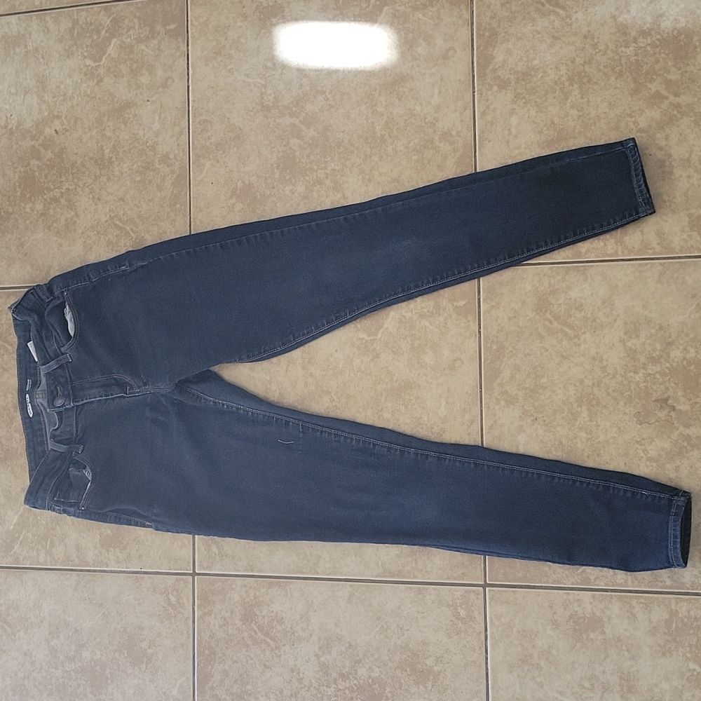 Dark denim women's pants